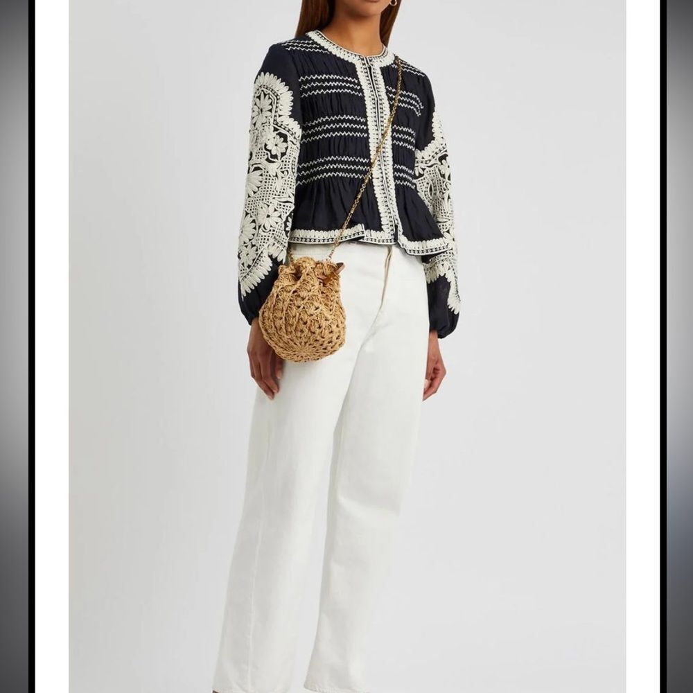 Veronica Beard Navy and White Jacket